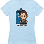 Cartoon like Doctor Who t-shirt