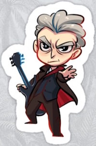 12th Doctor Die Cut Cartoon Style Sticker
