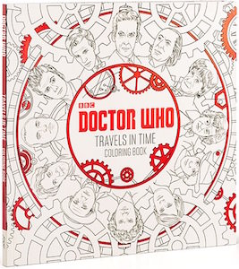 Doctor Who Travels In Time Adult Coloring Book
