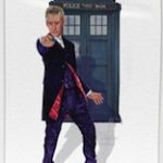 Doctor Who The Tardis And The 12th Doctor Beach Towel