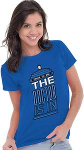 Tardis The Doctor Is in T-Shirt