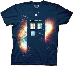 The Galaxy And The Tardis T-Shirt