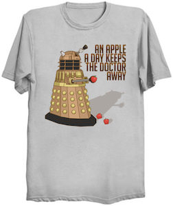 Dalek An Apple A Day Keeps The Doctor Away T-Shirt