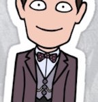 Dr. Who 11th Doctor Die Cut Sticker