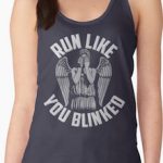 Doctor Who Weeping Angel Run Like You Blinked Tank Top