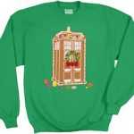 Dr. Who Gingerbread Tardis Christmas Sweater