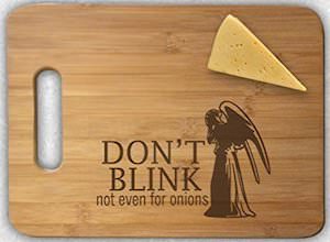 Doctor Who Weeping Angel Cutting Board
