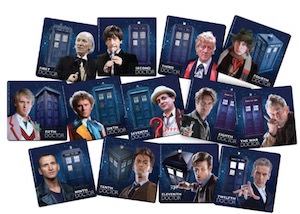 13 Doctor Who Coasters In A Tin