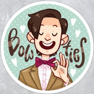 Bow Ties 11th Doctor Sticker