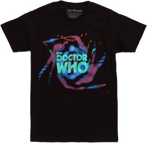 Swirly And Colorful Doctor Who Logo T-Shirt