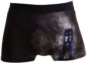 10th Doctor And The Tardis Boxer Briefs
