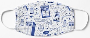 Everything Doctor Who Face Mask