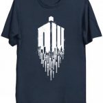 Dr. Who Sonic Screwdriver Dripping From The Logo T-Shirt
