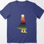 Striped Silhouette Of The 13th Doctor Who T-Shirt